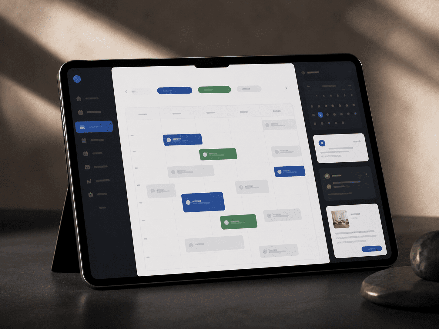 Vista previa de integración de calendario de reservas